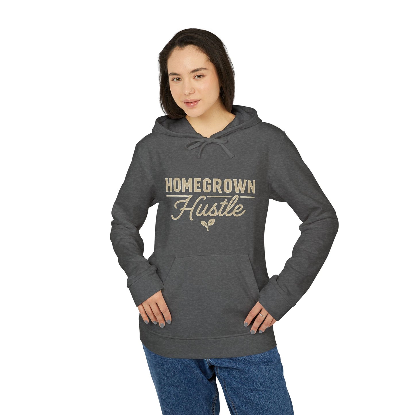 Home Grown Hustle Hoodie | Unisex Fleece Sweatshirt for Casual Wear, Gifts, Fitness Events, Weekend Outings, Cozy Style