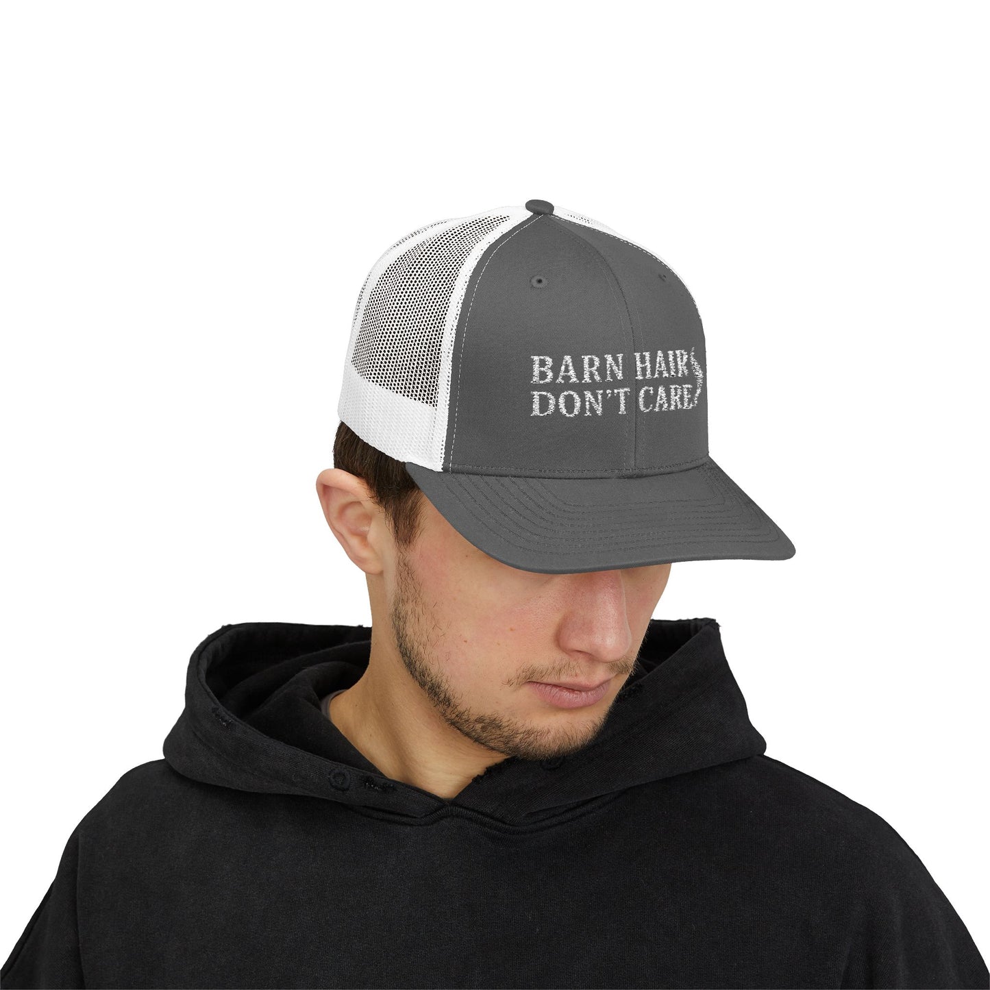 Barn Hair Don't Care Snapback Trucker Cap | Fun Casual Hat for Country Lovers, Farm Life Accessory, Perfect Gift for Outdoorsy [...]