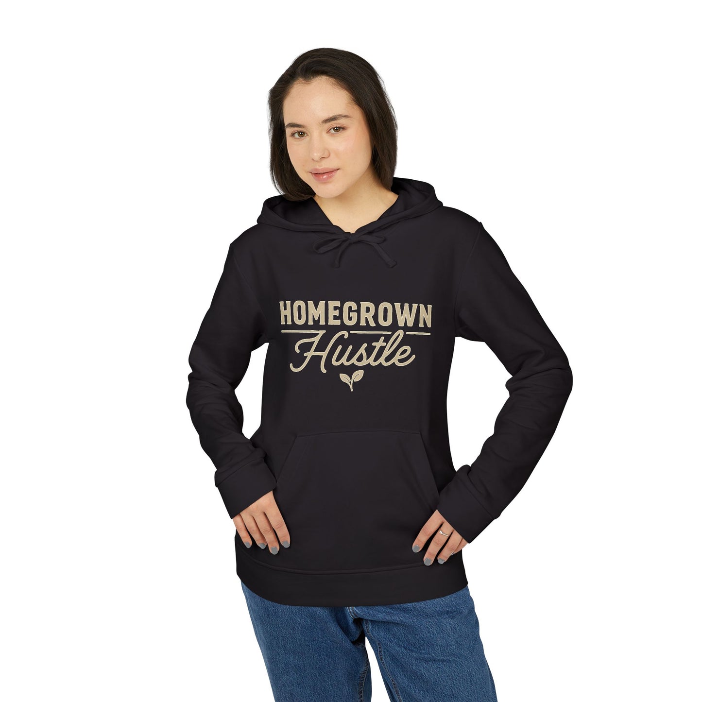 Home Grown Hustle Hoodie | Unisex Fleece Sweatshirt for Casual Wear, Gifts, Fitness Events, Weekend Outings, Cozy Style