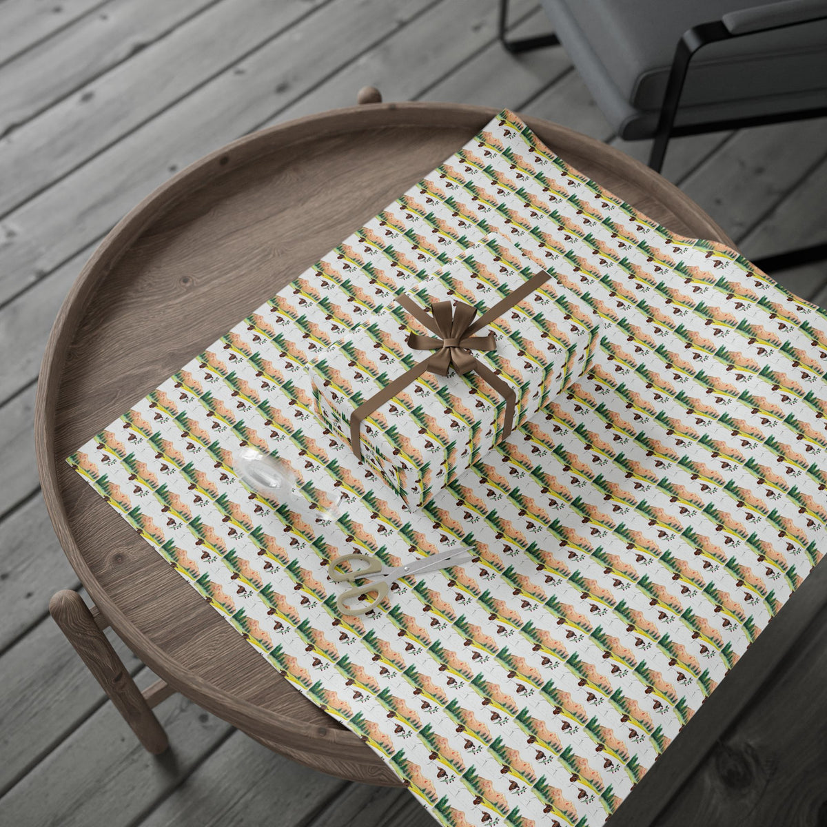 Wrapping Paper — Two Sheep Pattern Gift Wrap (Eco-Friendly)