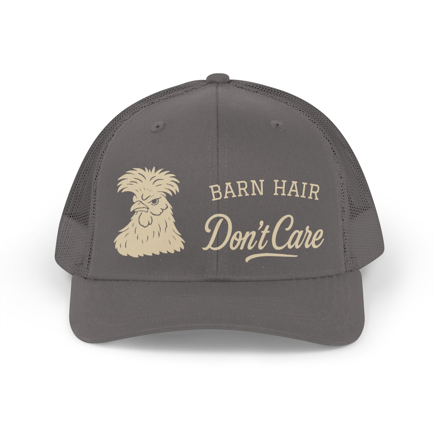 Barn Hair Don't Care Trucker Hat, Retro Farm Style Cap, Country Lifestyle Hat, Fun Gift for Farmers and Ranchers, Casual Outdoor Gear
