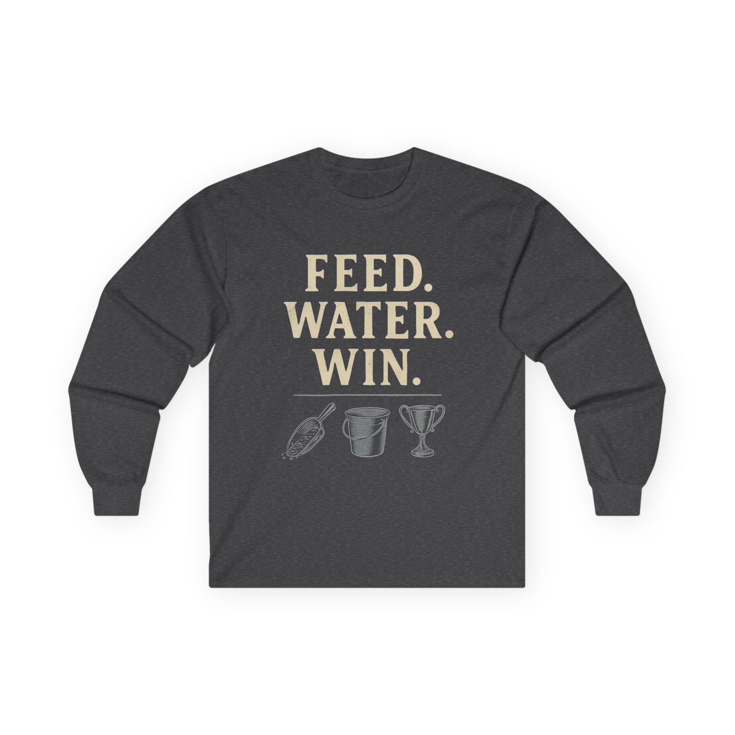 Motivational Long Sleeve Tee, Perfect Gift for Sports Enthusiasts, Celebratory Moments, Everyday Wear, Casual Style, Unisex Comfort