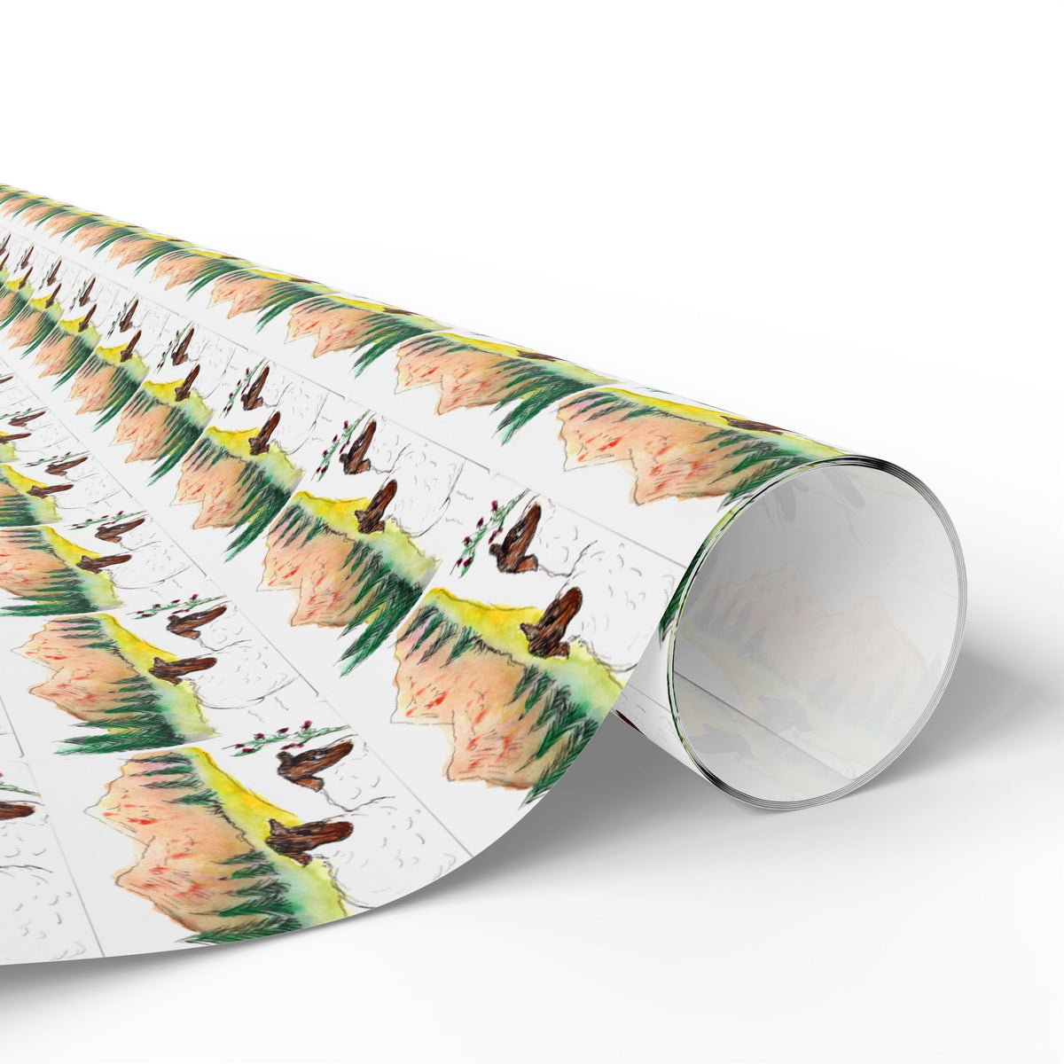 Wrapping Paper — Two Sheep Pattern Gift Wrap (Eco-Friendly)