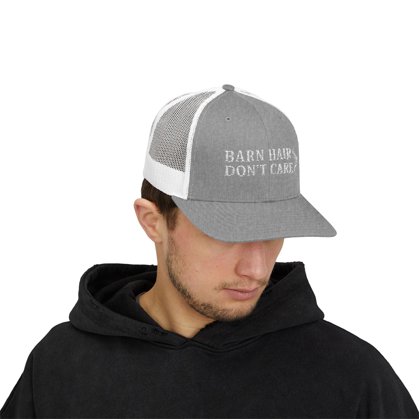 Barn Hair Don't Care Snapback Trucker Cap | Fun Casual Hat for Country Lovers, Farm Life Accessory, Perfect Gift for Outdoorsy [...]