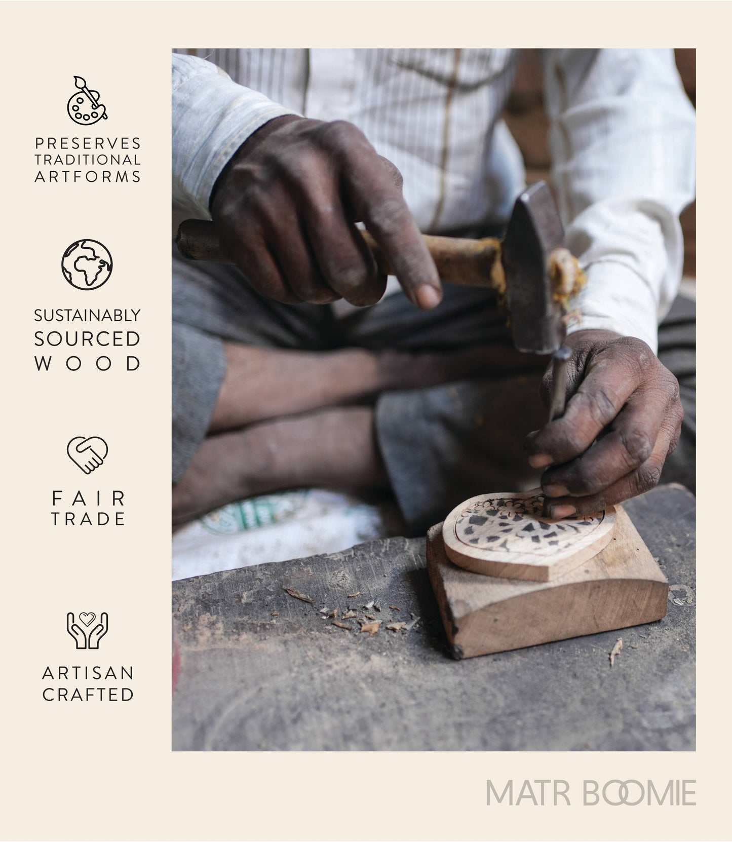 Chamak Bird Jewelry Tray - Metallic Painted Wood