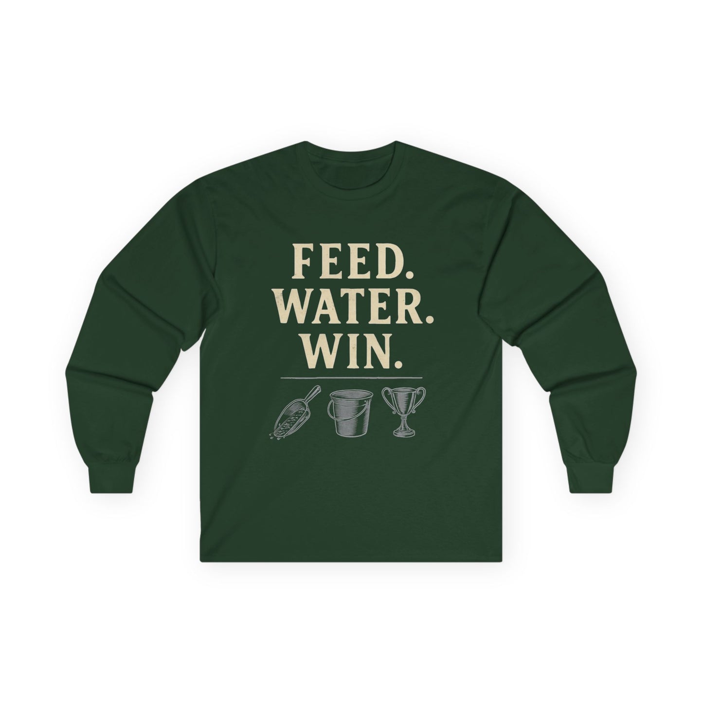 Motivational Long Sleeve Tee, Perfect Gift for Sports Enthusiasts, Celebratory Moments, Everyday Wear, Casual Style, Unisex Comfort