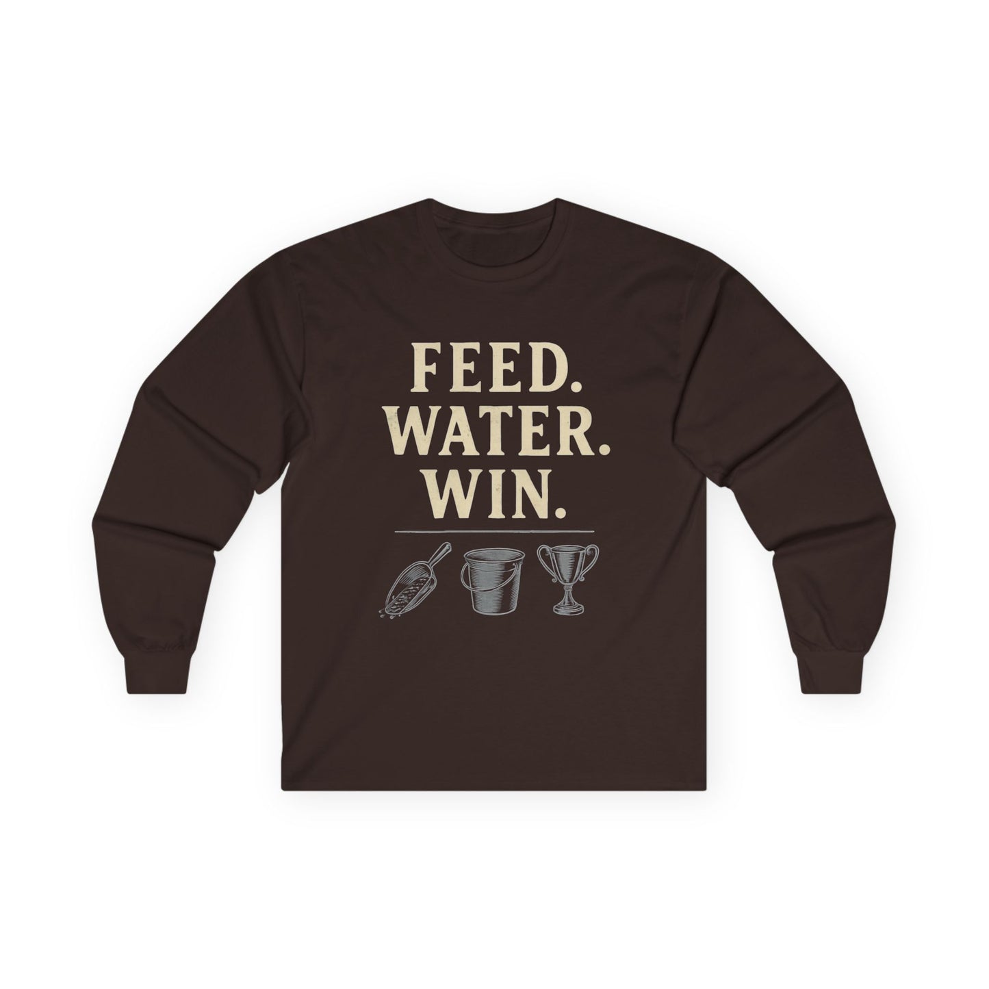 Motivational Long Sleeve Tee, Perfect Gift for Sports Enthusiasts, Celebratory Moments, Everyday Wear, Casual Style, Unisex Comfort