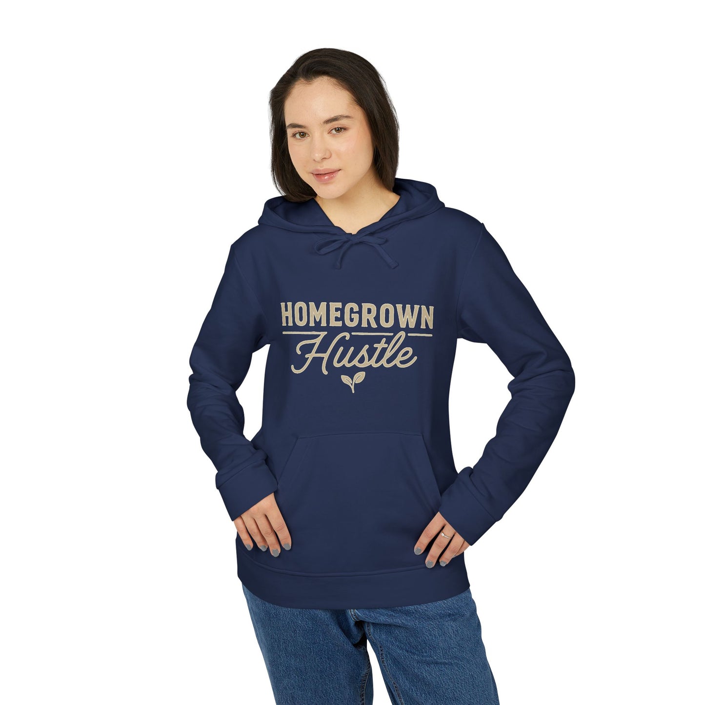 Home Grown Hustle Hoodie | Unisex Fleece Sweatshirt for Casual Wear, Gifts, Fitness Events, Weekend Outings, Cozy Style