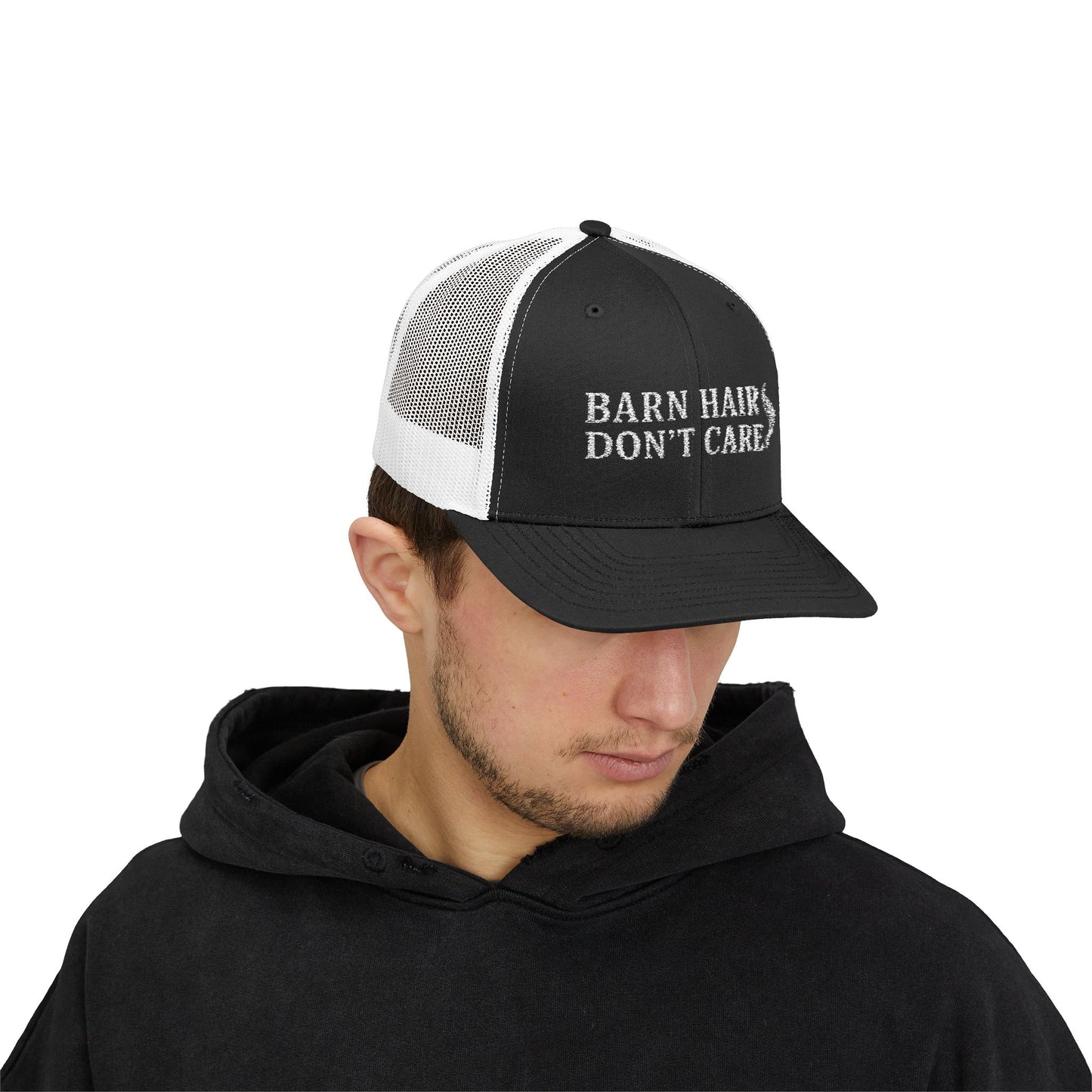 Barn Hair Don't Care Snapback Trucker Cap | Fun Casual Hat for Country Lovers, Farm Life Accessory, Perfect Gift for Outdoorsy [...]