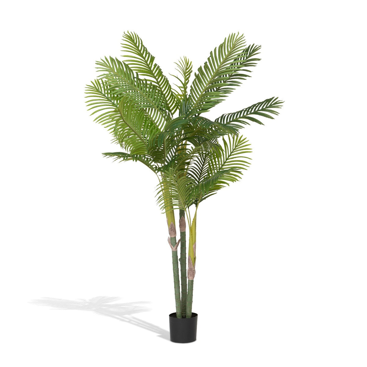 Faux Palm with Weighted Black Pot, 82" style shot 1
