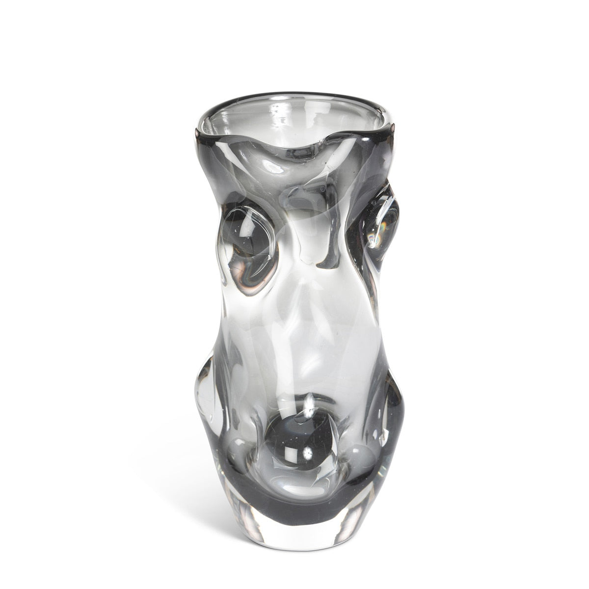 Serenity Glass Vase, Smoke, Medium style shot 1