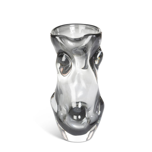 Serenity Glass Vase, Smoke, Medium style shot 1