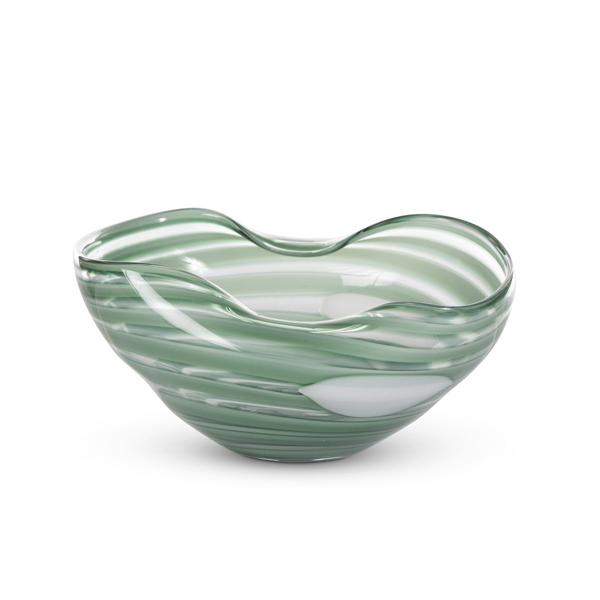Everly Glass Bowl, Sea Mist style shot 1