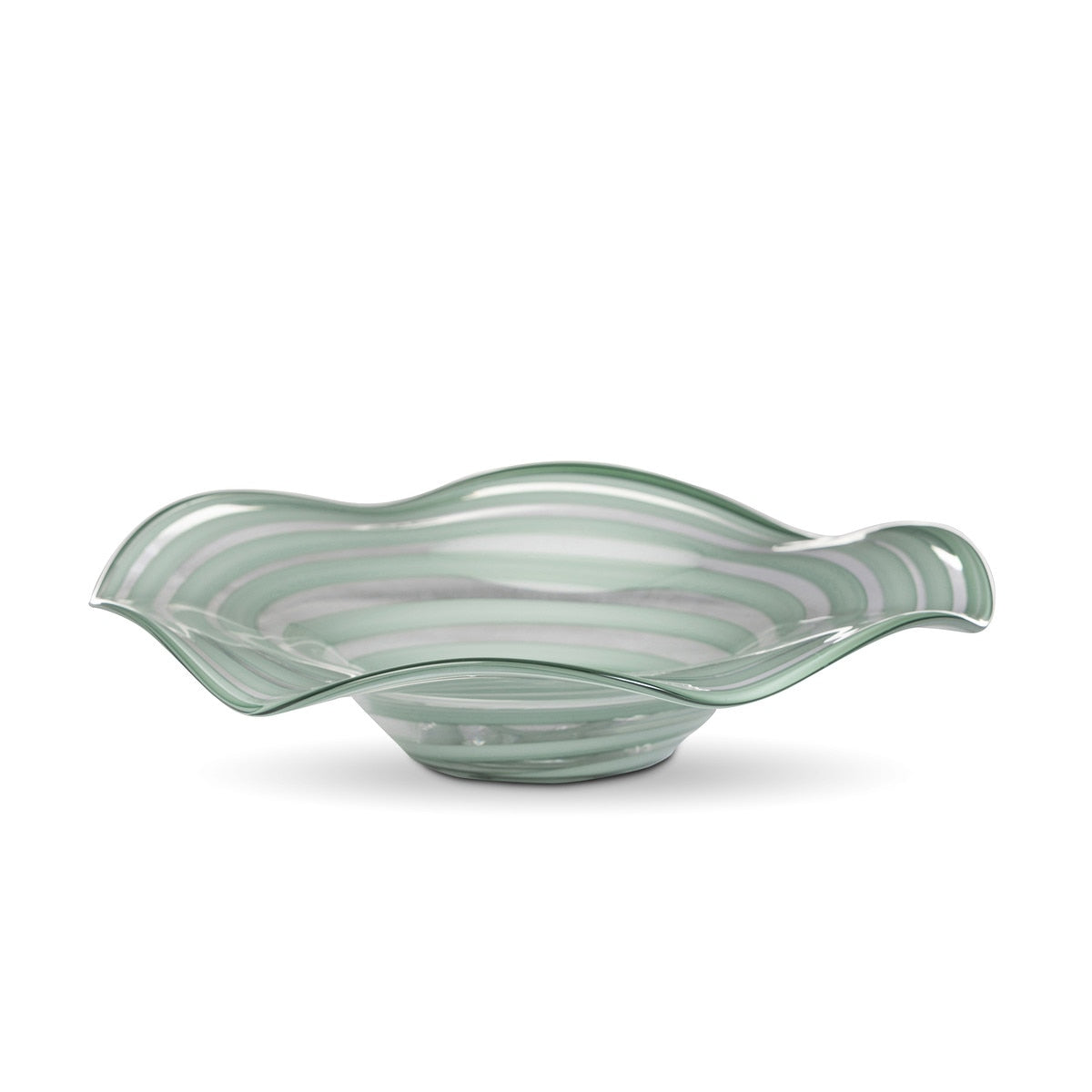 Everly Glass Decorative Plate, Sea Mist style shot 1