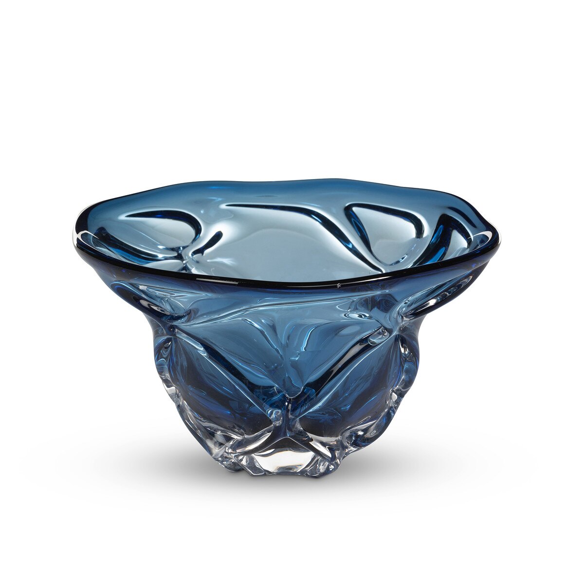 Tidal Glass Bowl, Blue style shot 1