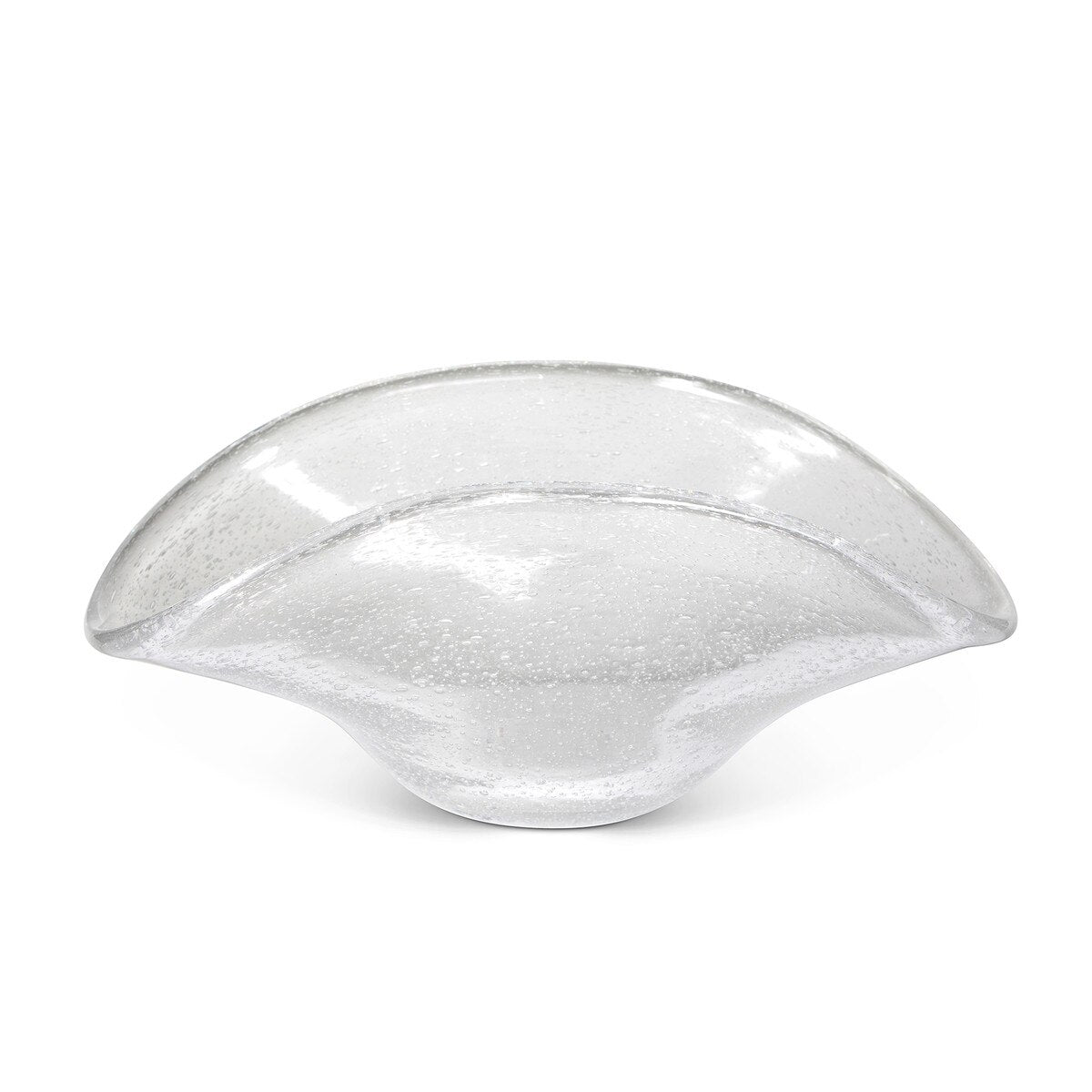 Ruffle Glass Bowl, Clear style shot 2
