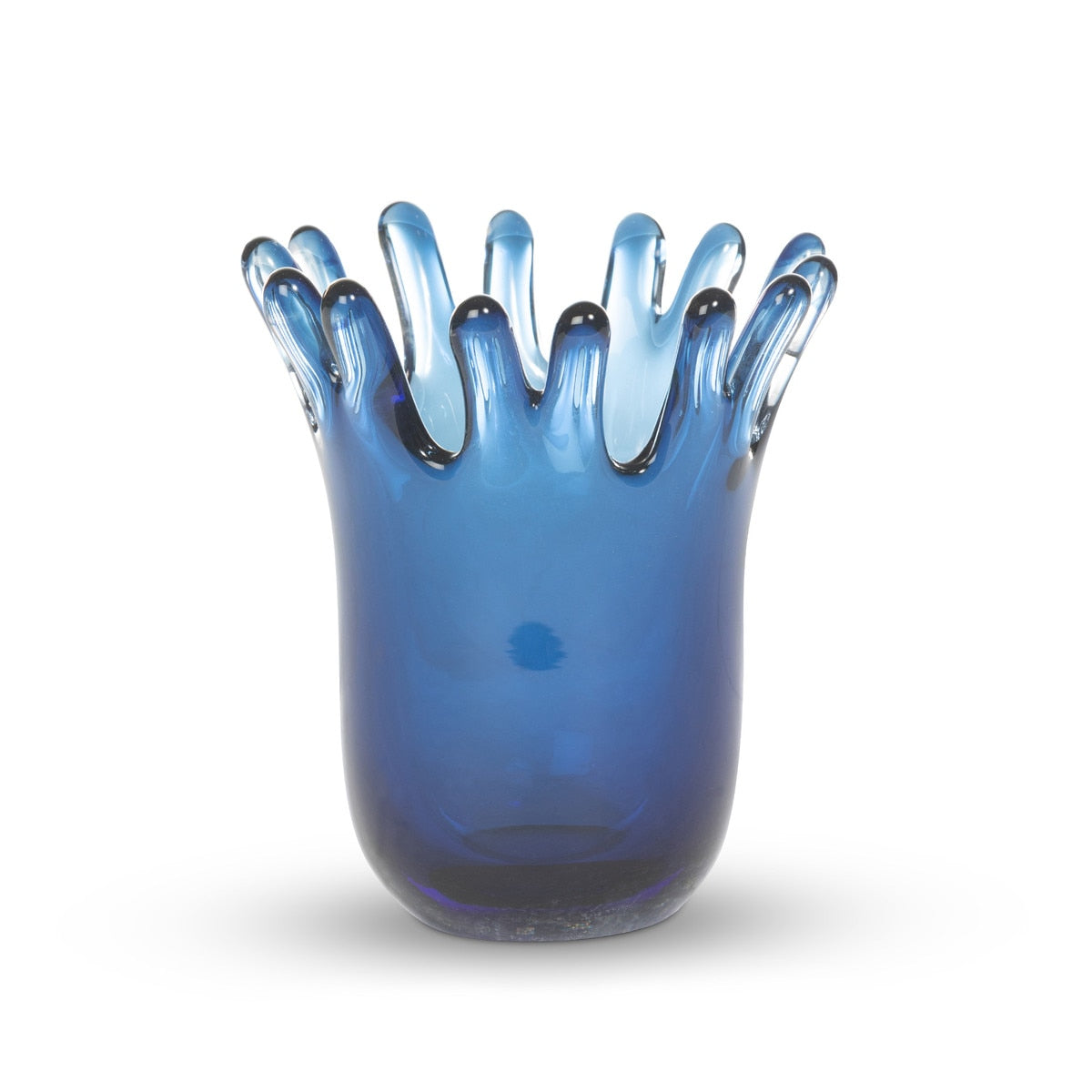Calypso Glass Vase, Blue style shot 1