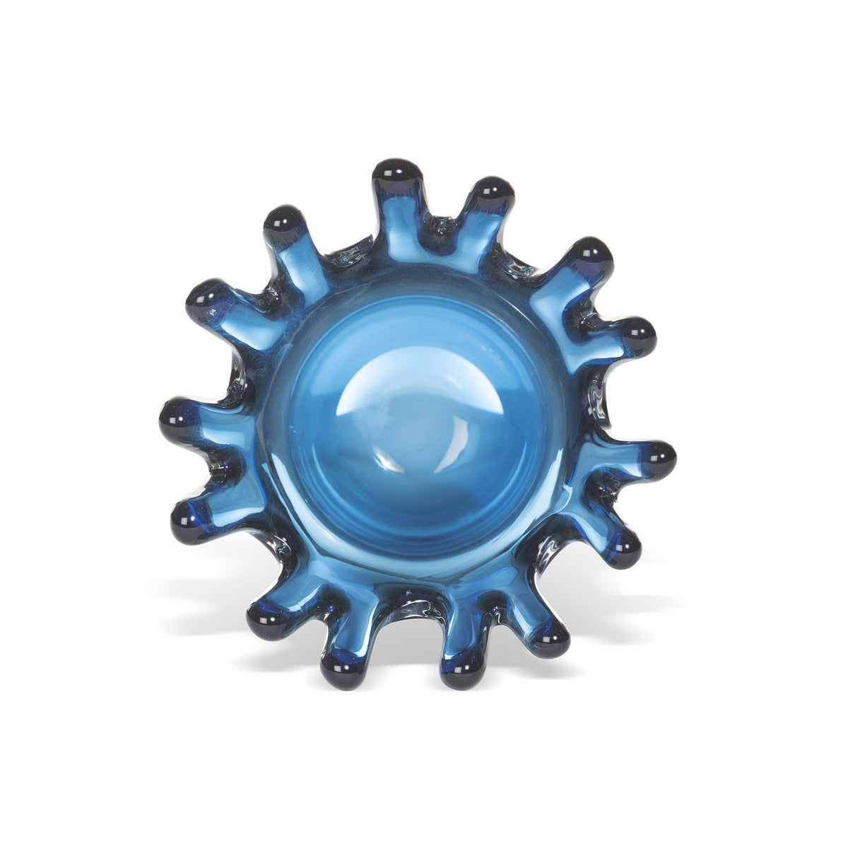 Calypso Glass Vase, Blue style shot 2