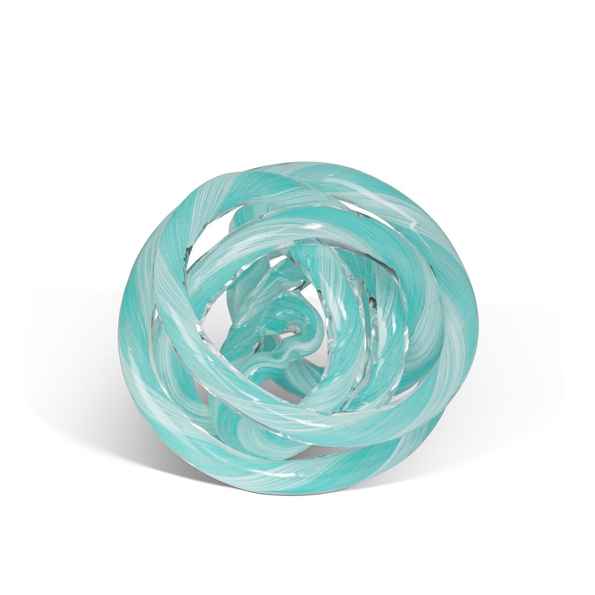 Tangled Glass Knot, Aqua style shot 1