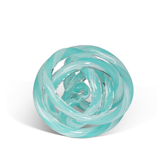 Tangled Glass Knot, Aqua style shot 1
