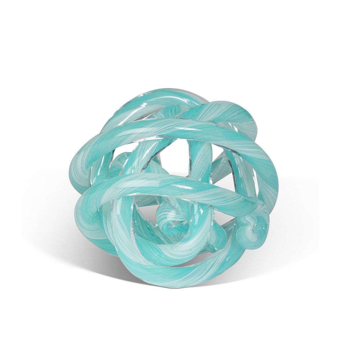 Tangled Glass Knot, Aqua style shot 2