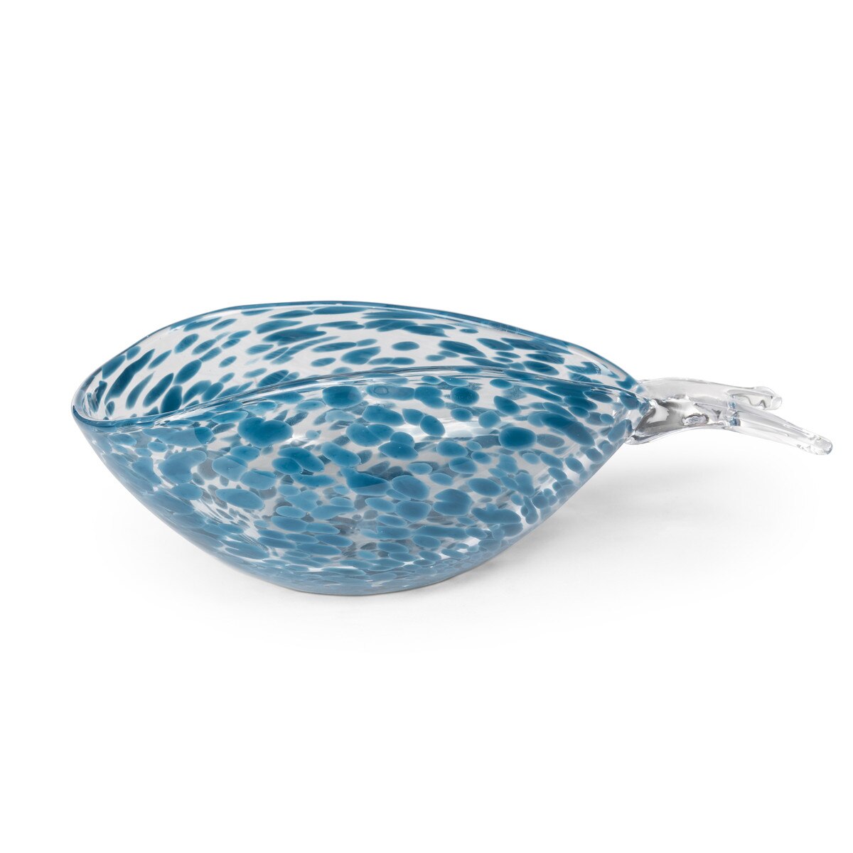 Seaside Glass Fish Bowl, Navy Blue, Large style shot 1