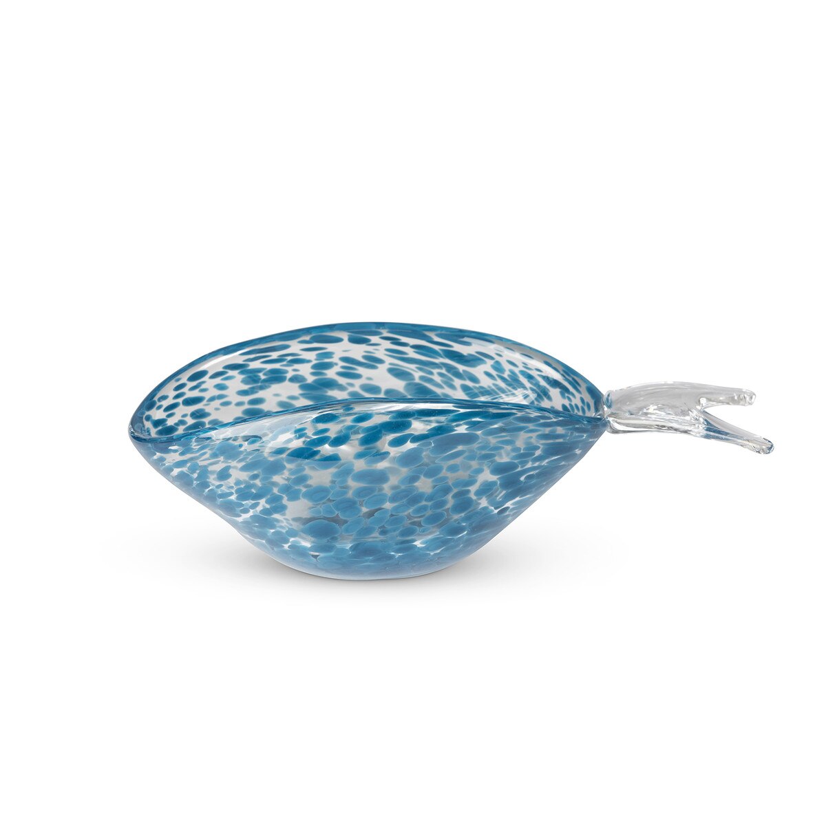 Seaside Glass Fish Bowl, Navy Blue, Small style shot 1