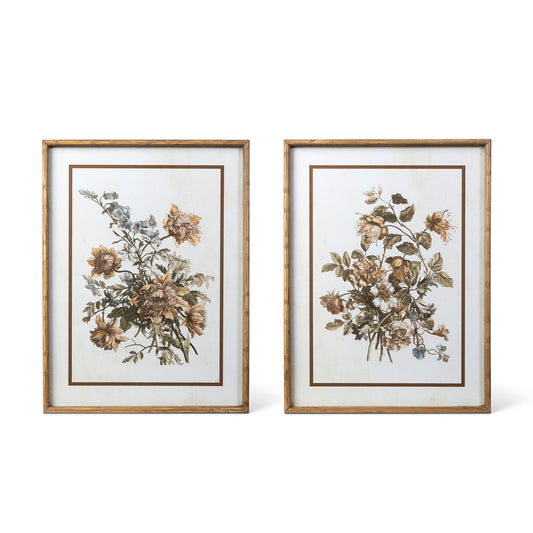 Vintage Floral Framed Wall Art, 2 Assorted Styles style shot 1