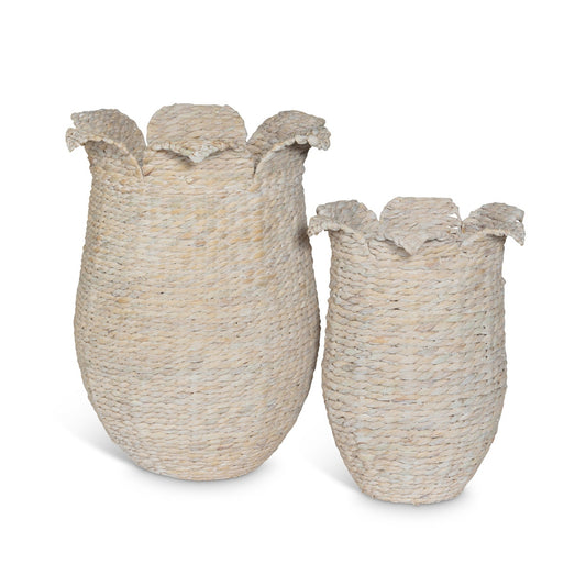 Sanibel Whitewash Baskets, Set of 2 style shot 1