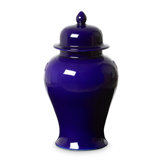 Imperial Ceramic Ginger Jar, Indigo, Large style shot 1