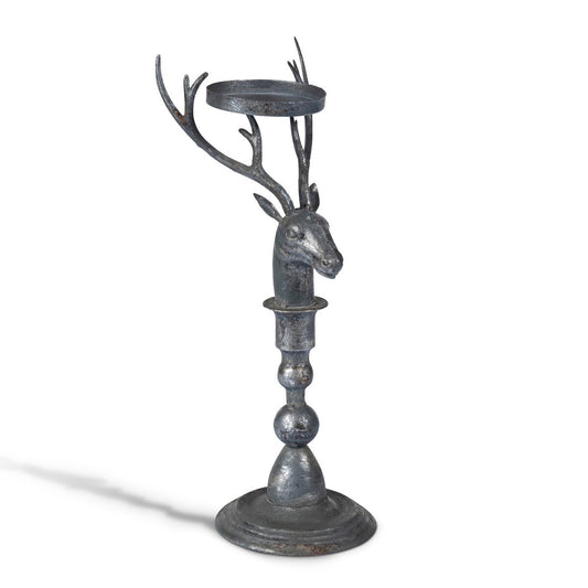 Rustic Deer Candle Holder, Large style shot 1