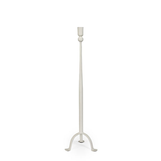 Timeless Taper Candle Holder, Cream, Medium style shot 1