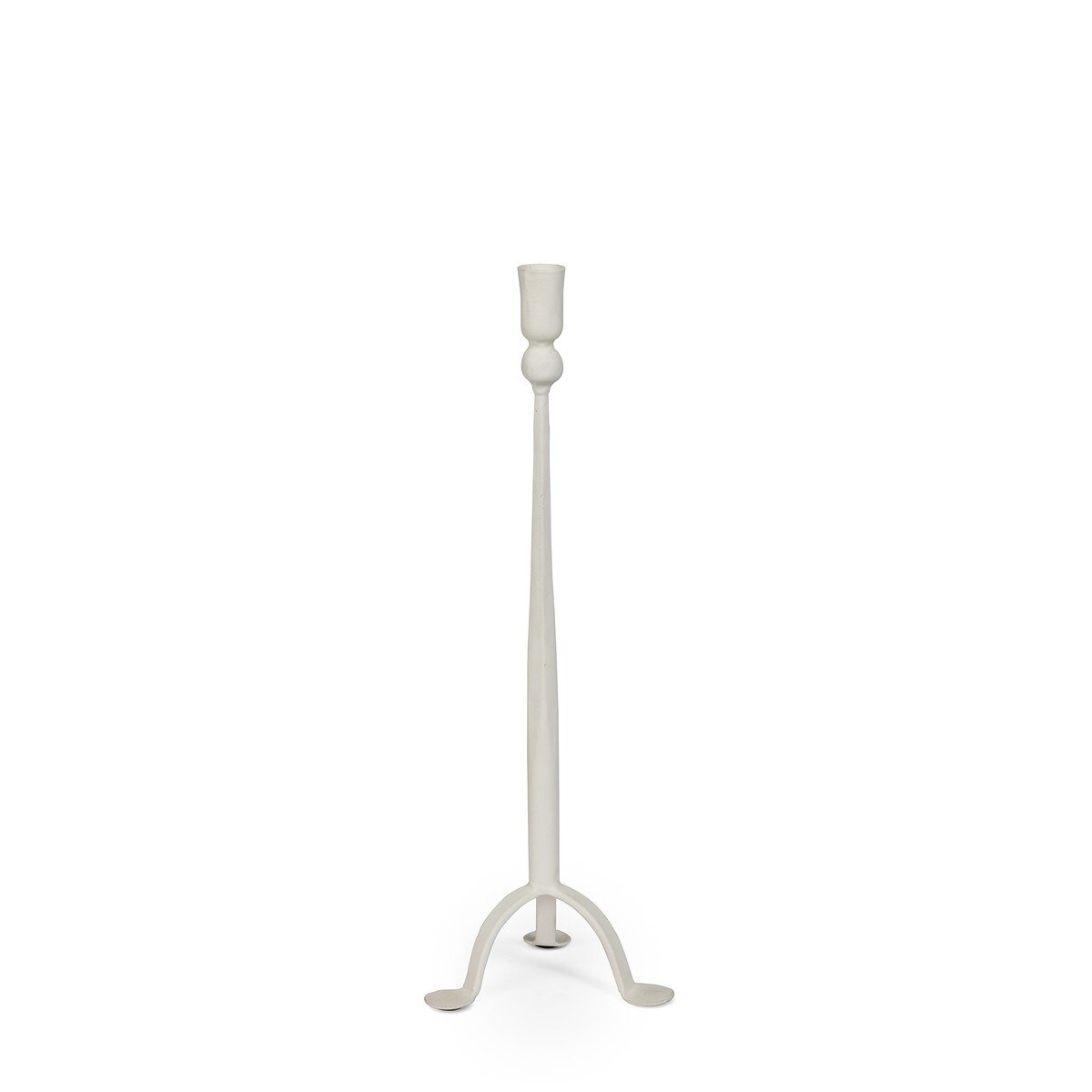Timeless Taper Candle Holder, Cream, Small style shot 1