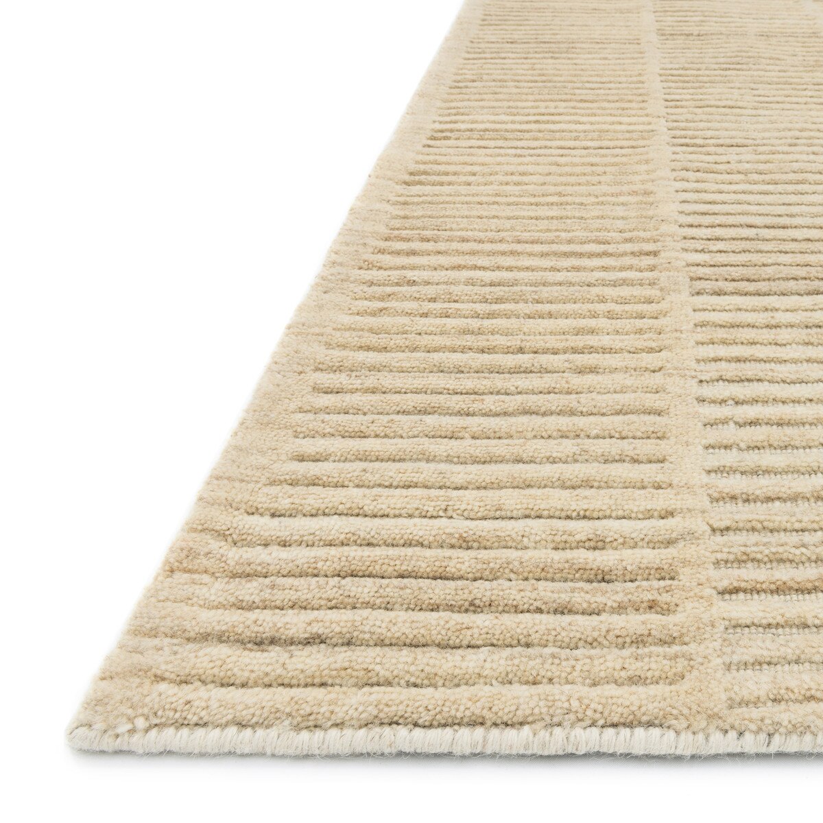 Sugar Beach Golden Sand Hand Loomed Rug, 9'-3" x 13' style shot 2