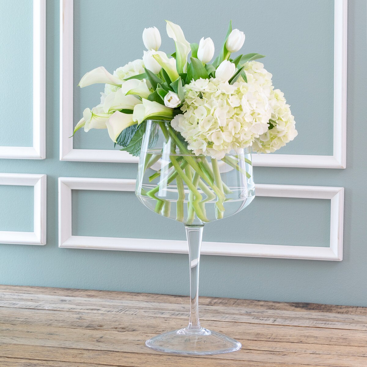 Basia Glass Tall Stemmed Bowl style shot 1