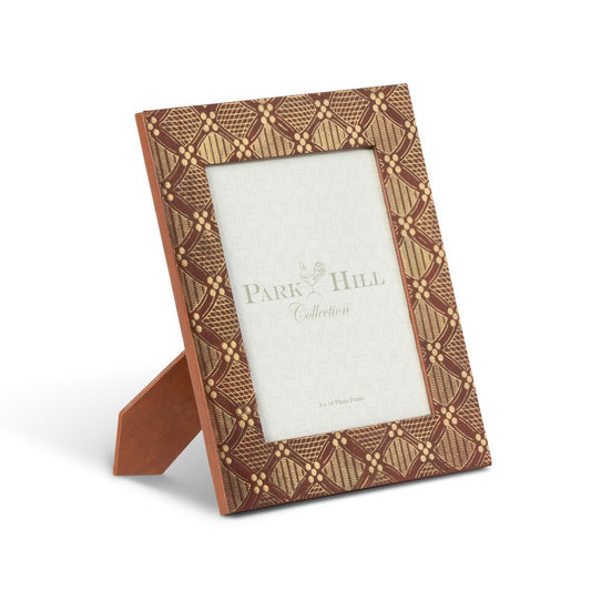 Layla Gold Embossed Leather Frame style shot 1