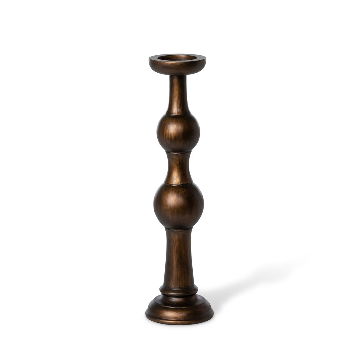 Manor Hearth Wood Candle Holder, Medium style shot 1