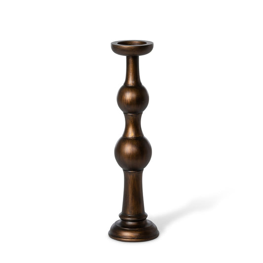 Manor Hearth Wood Candle Holder, Medium style shot 1