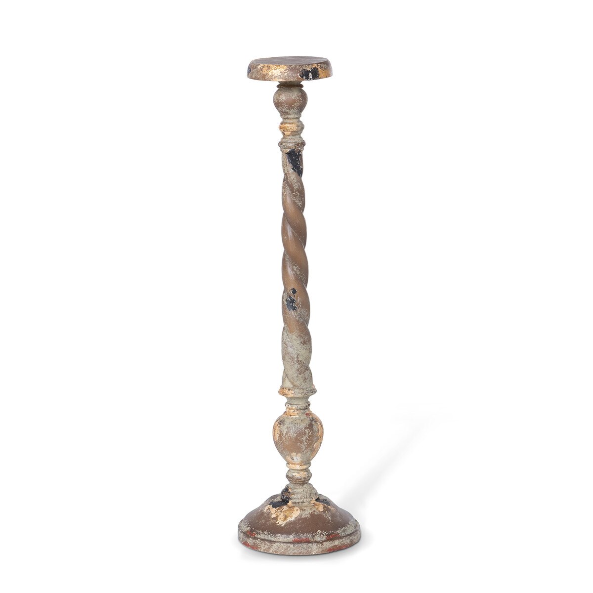 Delgado Carved Wood Candle Holder, 26" style shot 1