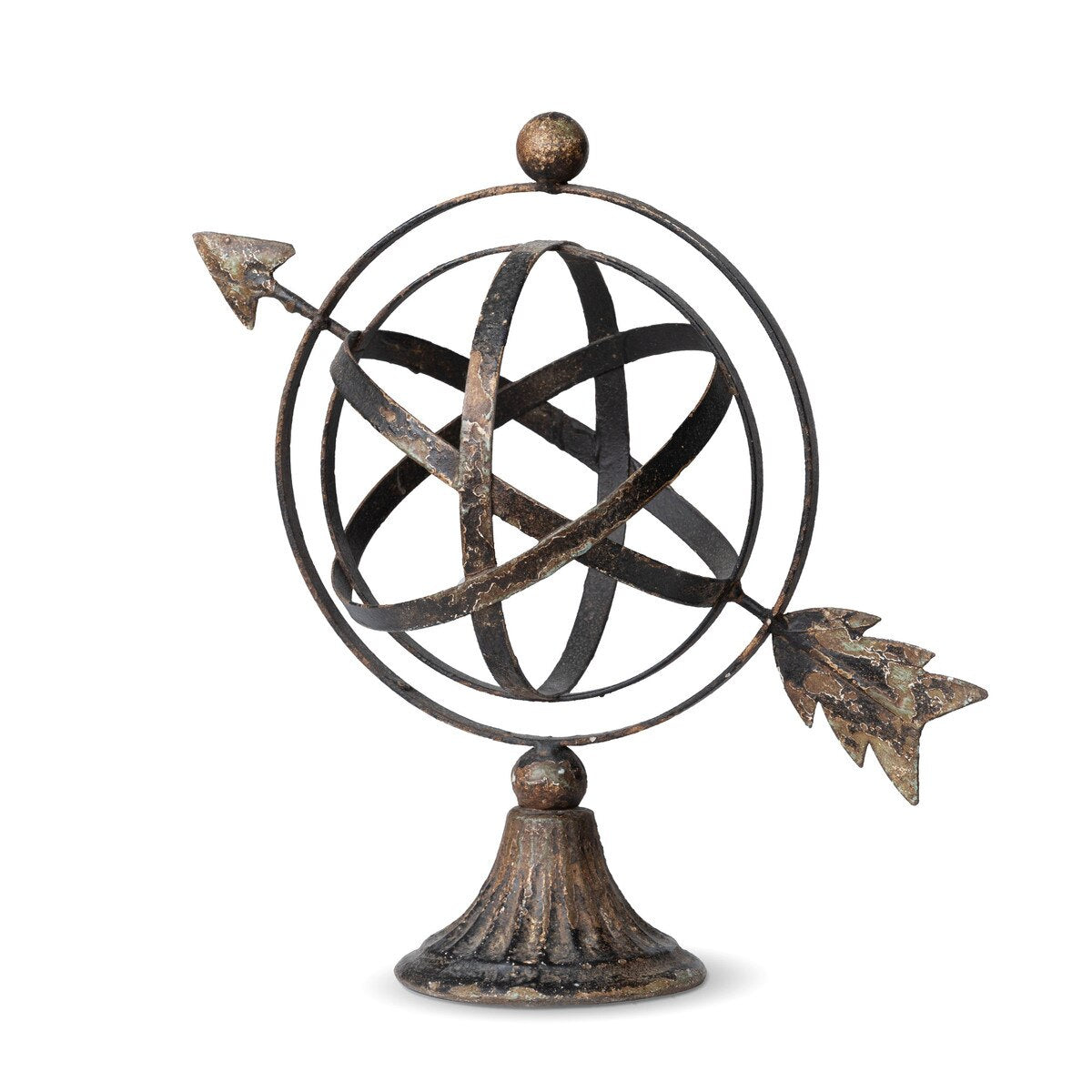 Armillary Iron Sculpture, 12" style shot 1