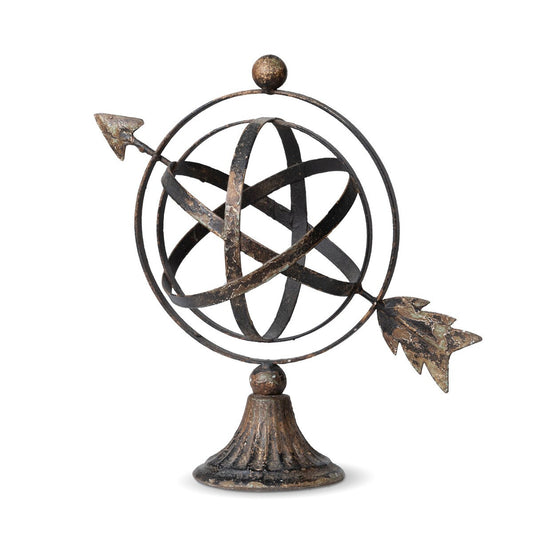 Armillary Iron Sculpture, 12" style shot 1