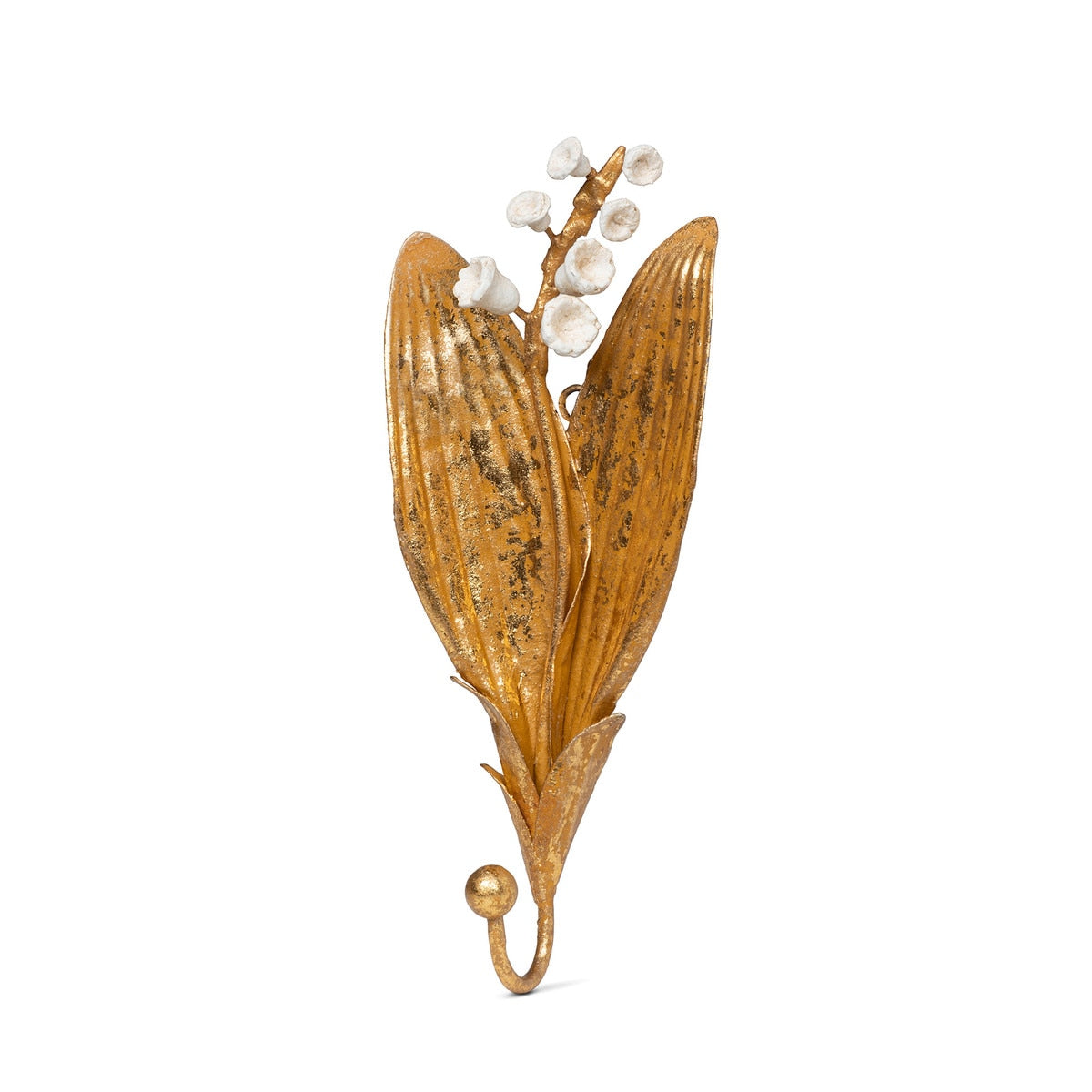 Hand Embossed Lily of the Valley Wall Hook style shot 1