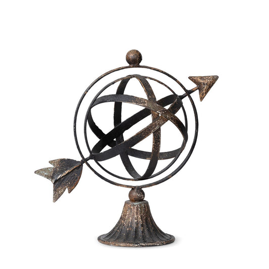 Armillary Iron Sculpture, 10" style shot 1