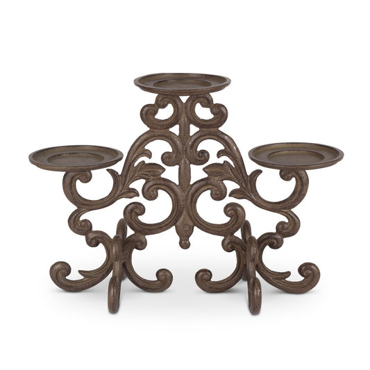 Acanthus Cast Aluminum Pillar Holder style shot 1