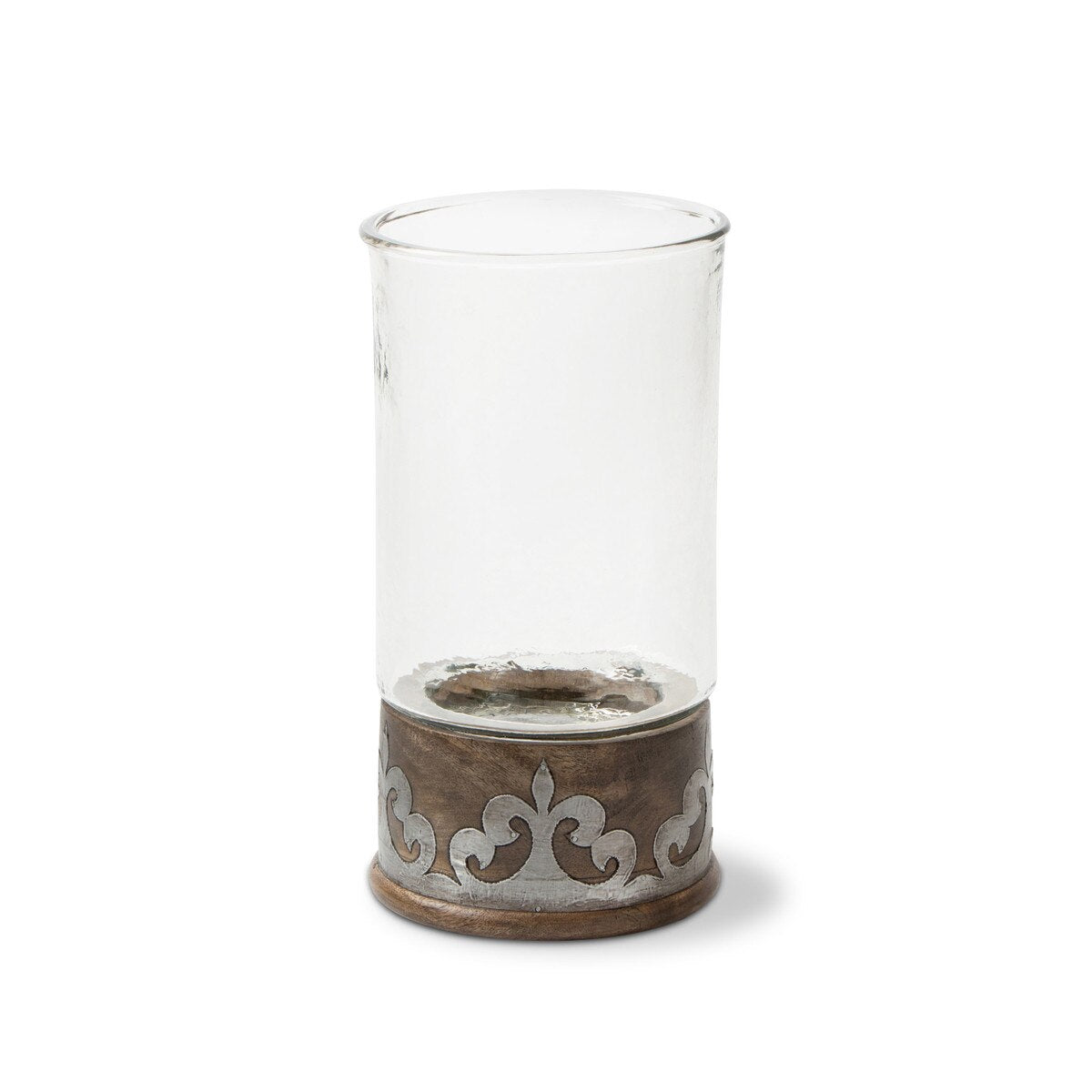 Heritage Inlay Wood Candleholder, 16.5" style shot 1