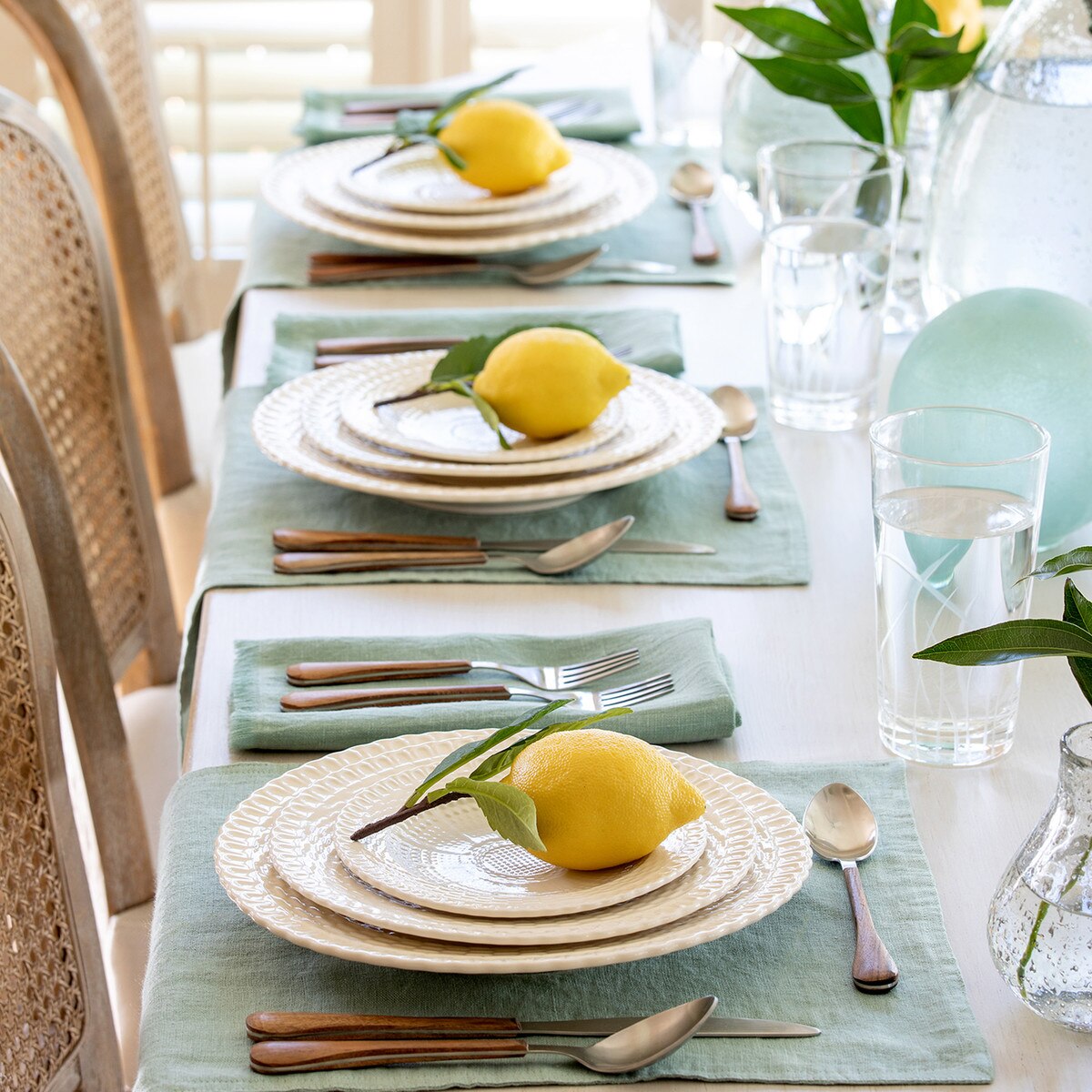 Soft Linen Placemat, Sage Green