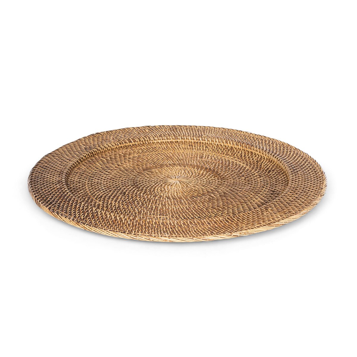 Round Rattan Tray, Large