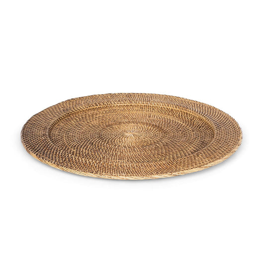Round Rattan Tray, Large