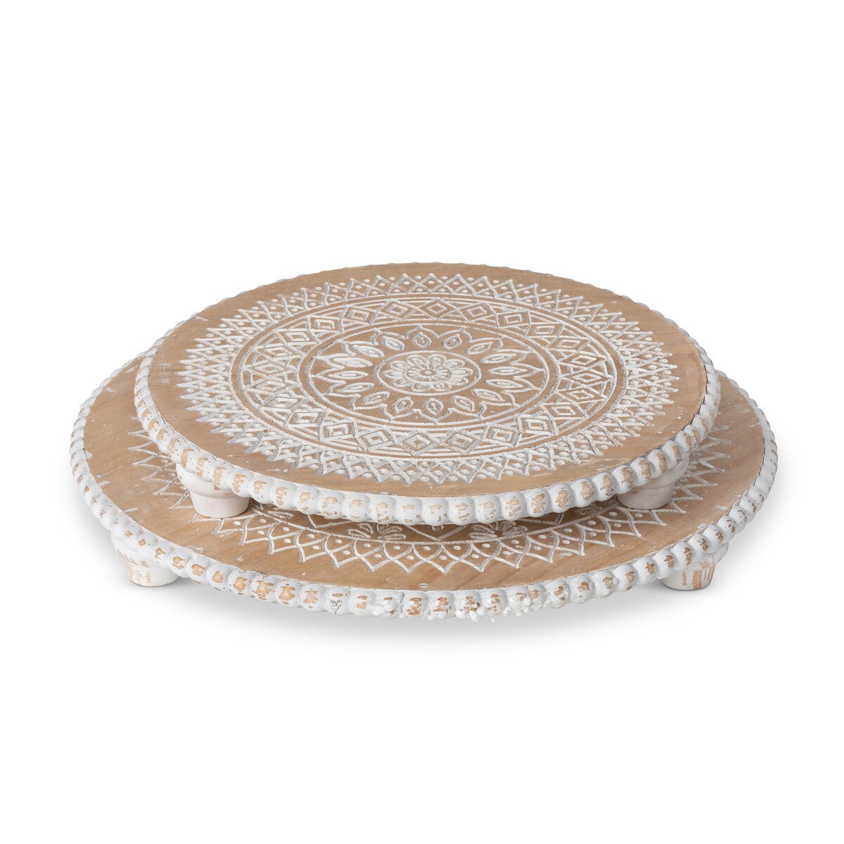 Dreamcatcher Pattern Wooden Chargers, Set of 2 style shot 1