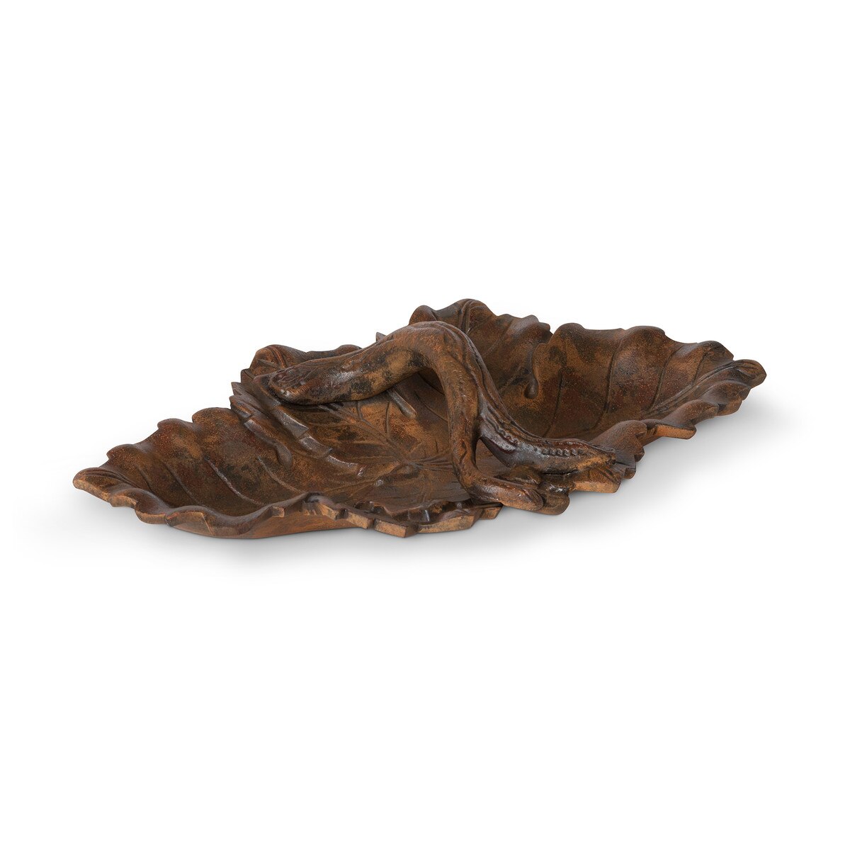 Cast Aluminum Grape Leaf Basket, Small style shot 1